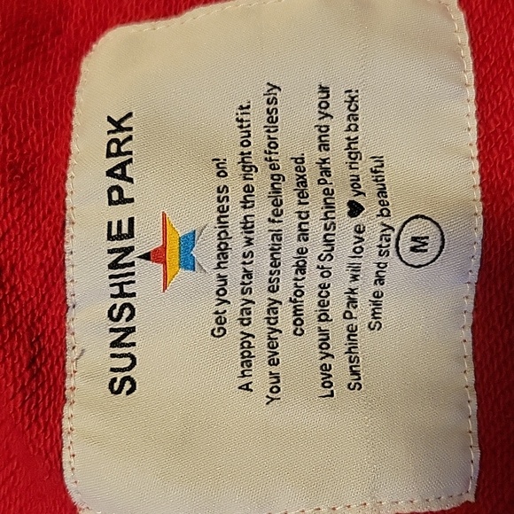 Sunshine Park CHELSEA Star Side Zip Sweatshirt Size Medium - Picture 10 of 12